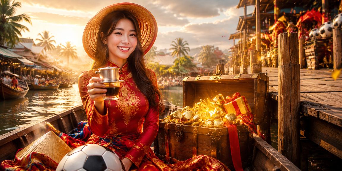 Người dùng vùng Mekong thưởng thức cà phê sáng và theo dõi Jackpot trực tuyến