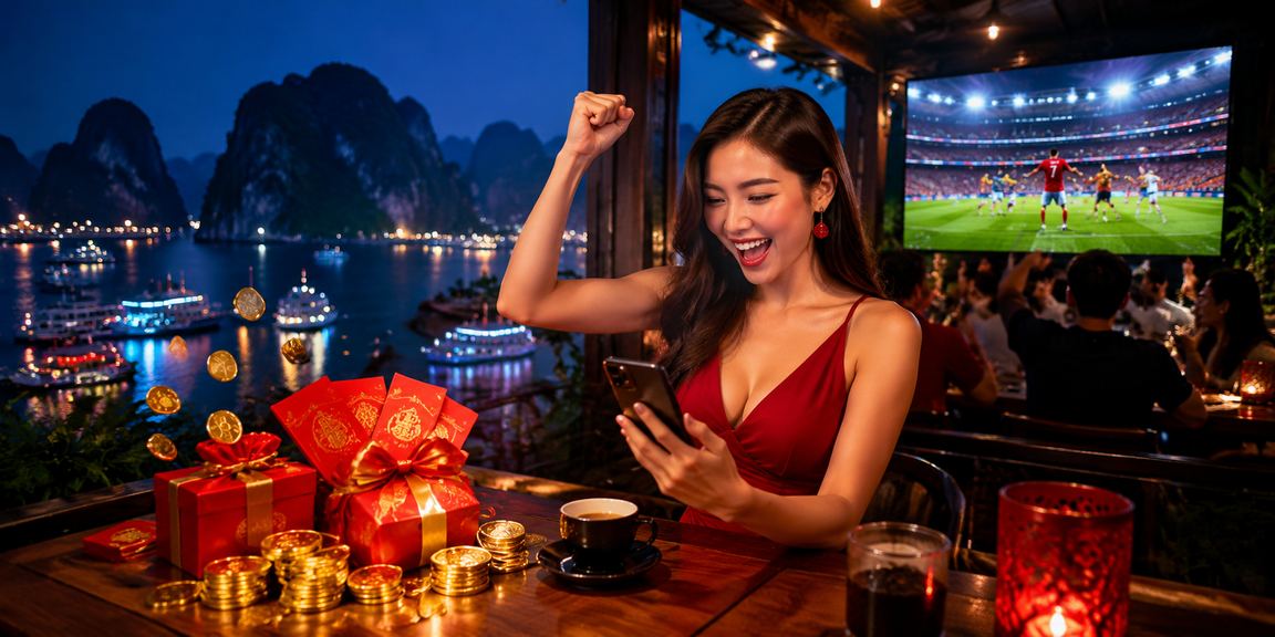 Người dùng tại Ninh Bình nhận phong bao đỏ bonus trong không khí cà phê đặc trưng